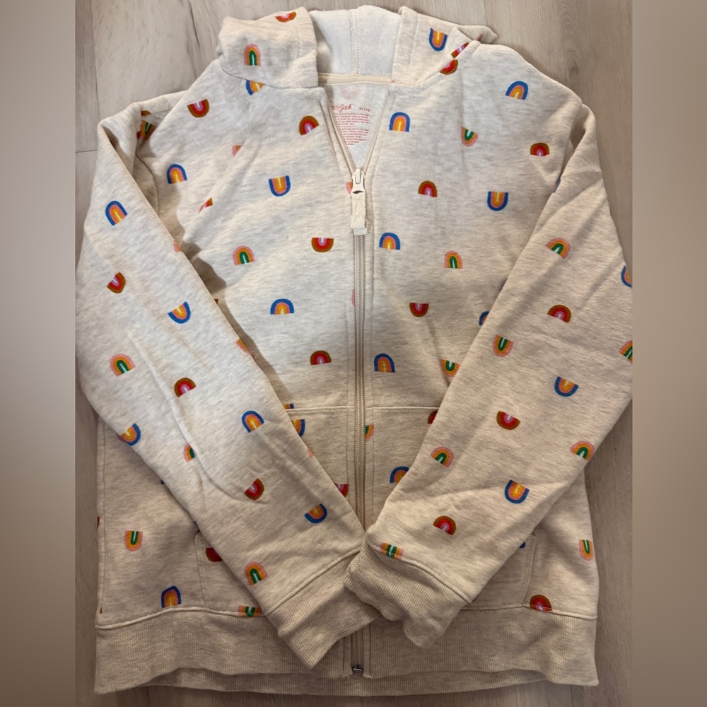 Cat & Jack Multicolor Rainbow Kids Hoodie